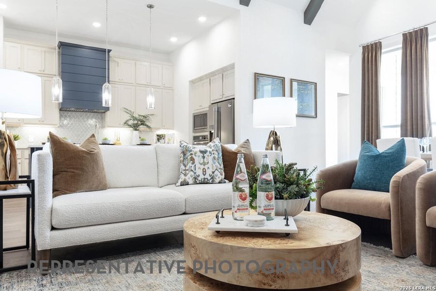 Furnished interior view inside a new home in The Ranches at Creekside, Boerne (Image 40).