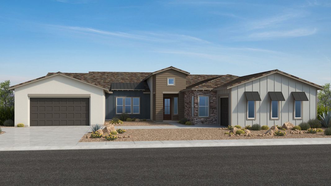 Front exterior of a home in the Verdin Capstone Collection community, located in Phoenix, AZ (Image 2).