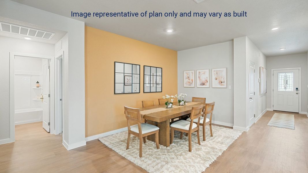 Furnished interior view inside a new home in King's Landing, Corpus Christi (Image 7).