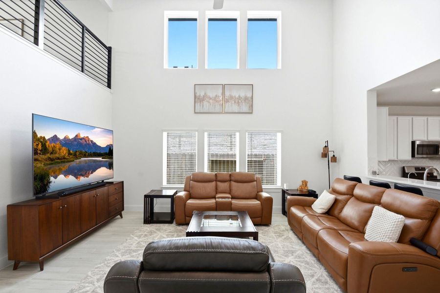 Furnished interior view inside a new home in Massey Oaks, Pearland (Image 14).