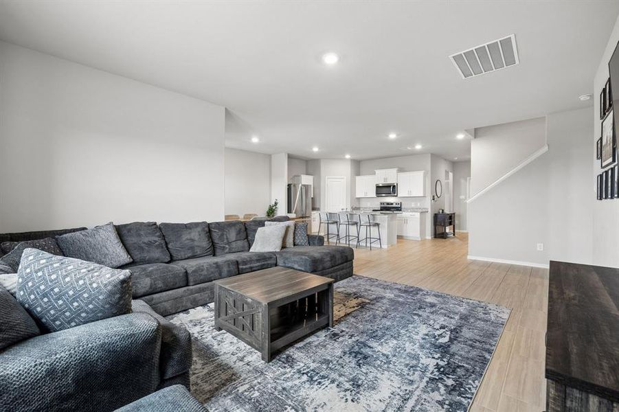 Furnished interior view inside a new home in River's Edge, Fort Worth (Image 9).
