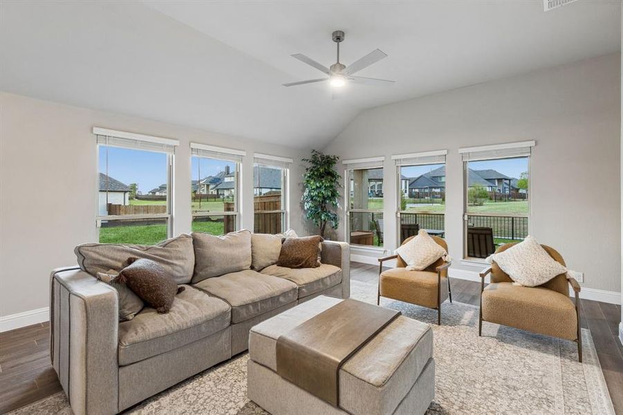 Furnished interior view inside a new home in Devonshire, Forney (Image 12). Furnished interior view inside a new home in Devonshire, Forney (Image 12).