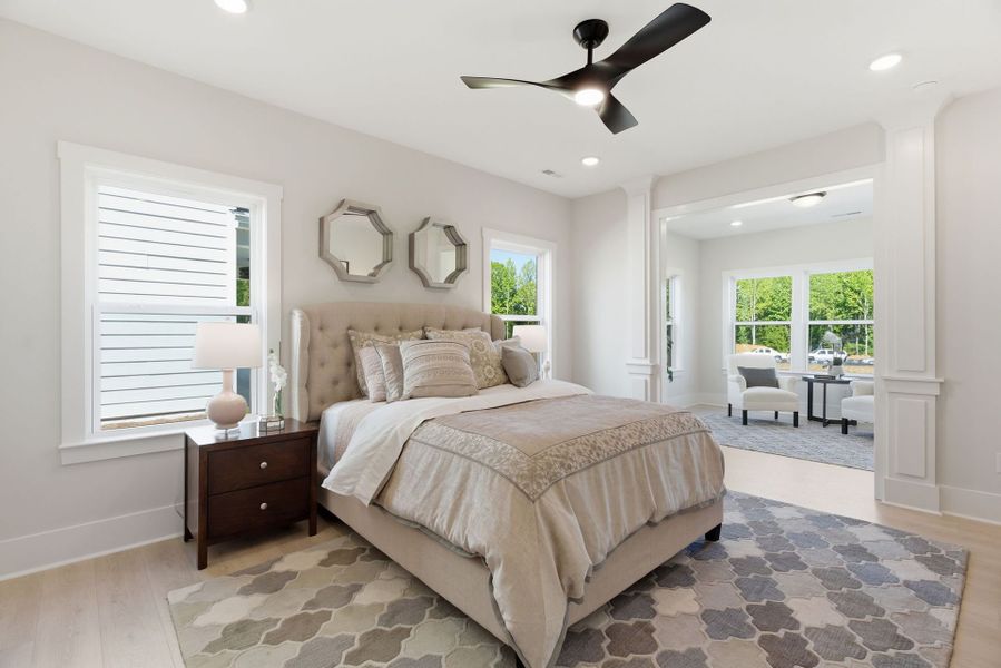 Furnished interior view inside a new home in Parc Northwest, Elon (Image 18). Furnished interior view inside a new home in Parc Northwest, Elon (Image 18).