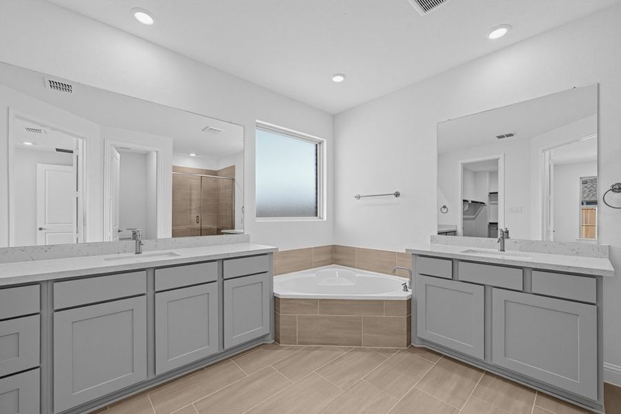 Furnished interior view inside a new home in South Oak, Lakewood Village (Image 5).