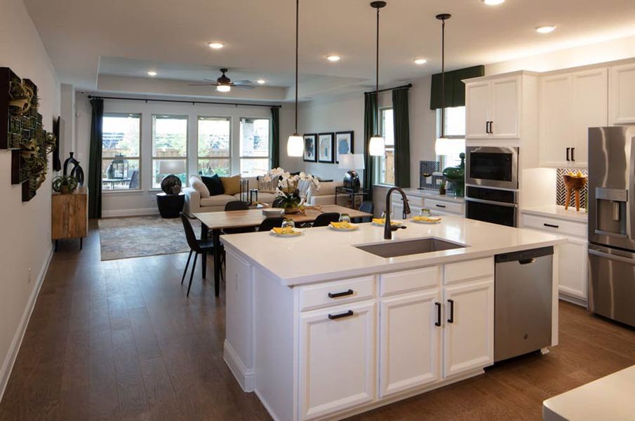 Representative furnished interior of a home built from the Auburn by Taylor Morrison in Cross Creek Meadows 55s, Celina (Image 4). Representative furnished interior of a home built from the Auburn by Taylor Morrison in Cross Creek Meadows 55s, Celina (Image 4).