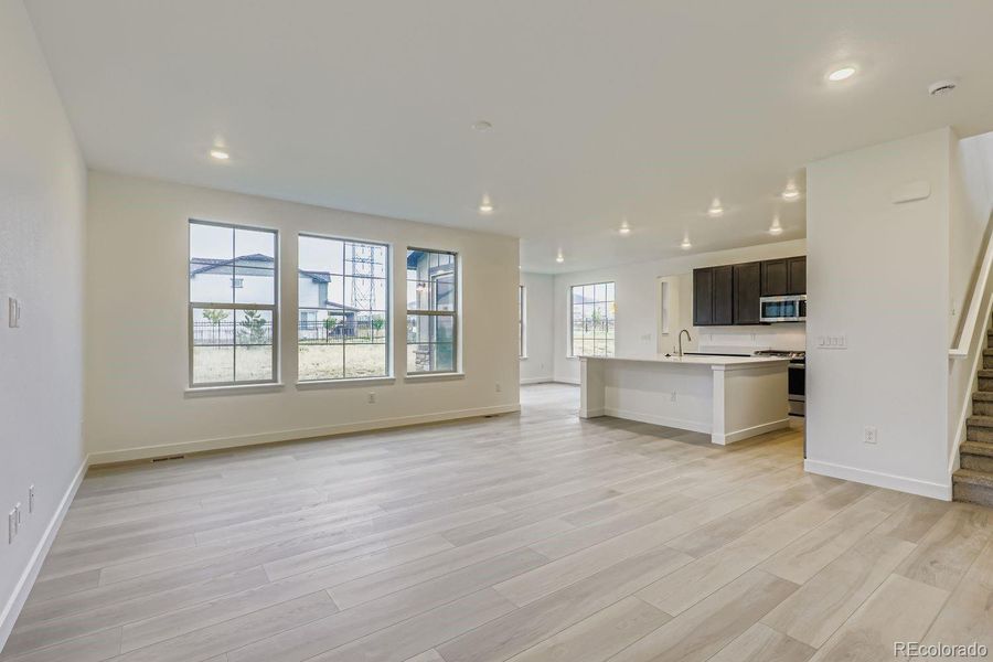 Spacious, unfurnished interior of a new home in Red Rocks Ranch: The Monarch Collection, Morrison (Image 12). Spacious, unfurnished interior of a new home in Red Rocks Ranch: The Monarch Collection, Morrison (Image 12).