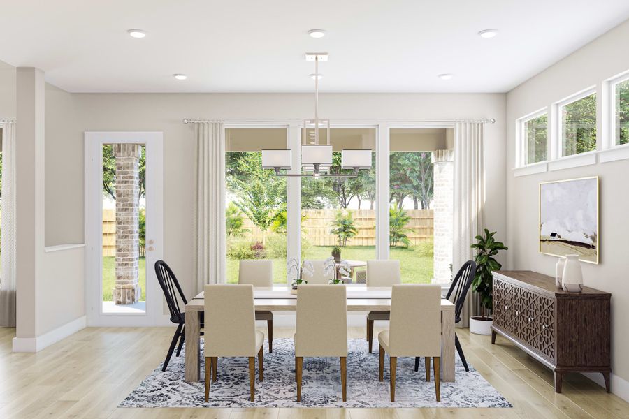Furnished interior view inside a new home in Harvest Green, Richmond (Image 8).