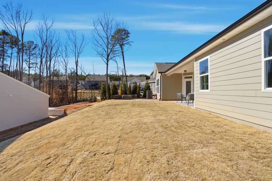 Exterior details and patio area of a home in Rone Creek, Waxhaw (Image 36).