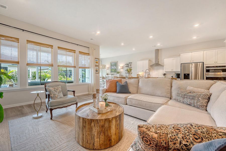 Furnished interior view inside a new home in Horizons at Summers Corner | 55+: The Estates, Summerville (Image 57).