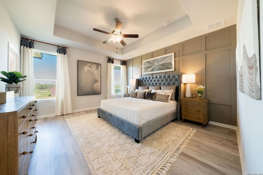 Furnished interior view inside a new home in Alamo Estates, San Antonio (Image 10).