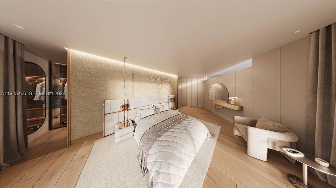 Furnished interior view inside a new home in , Miami (Image 5).