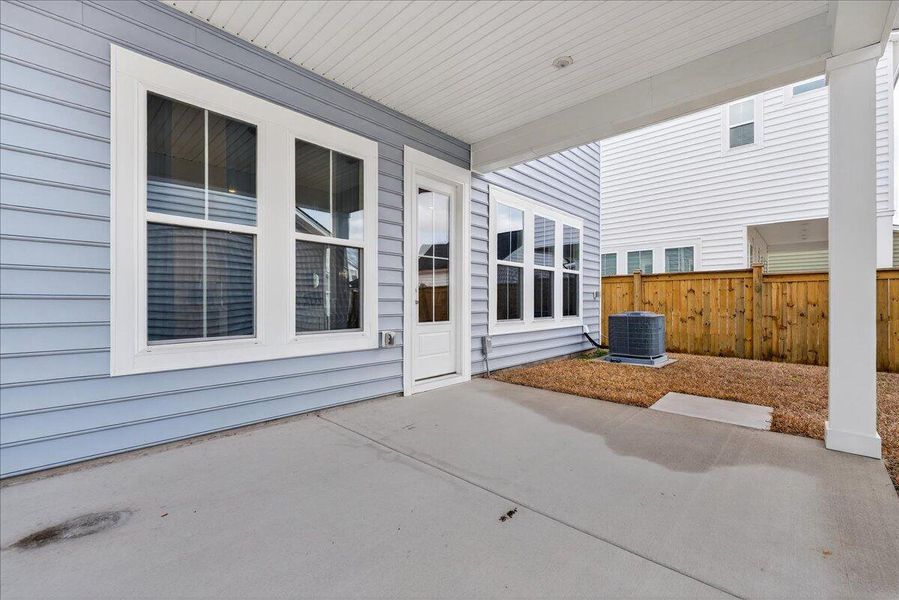 Exterior details and patio area of a home in Heron's Walk at Summers Corner, Summerville (Image 21). Exterior details and patio area of a home in Heron's Walk at Summers Corner, Summerville (Image 21).