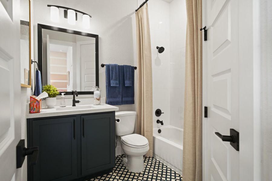 Furnished interior view inside a new home in La Cima 50', San Marcos (Image 18).