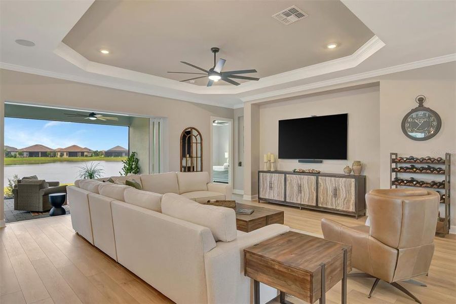 Furnished interior view inside a new home in , Palmetto (Image 8).
