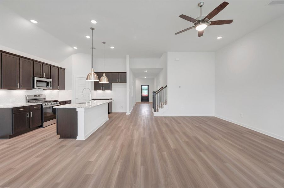 Furnished interior view inside a new home in Lone Star Landing, Montgomery (Image 20).
