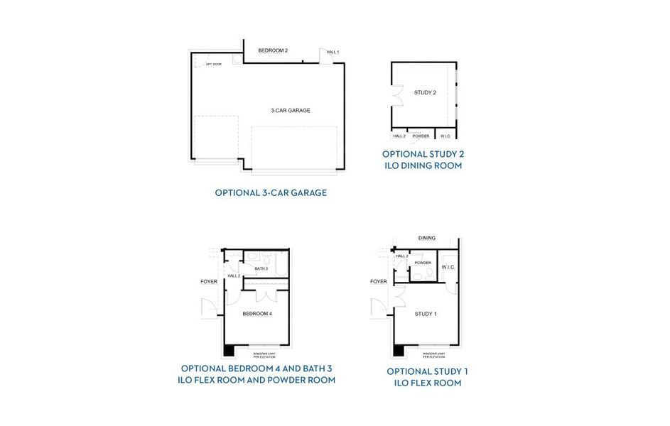 2D floor plan layout of this home in Oak Hills, Burleson, TX (Image 4).