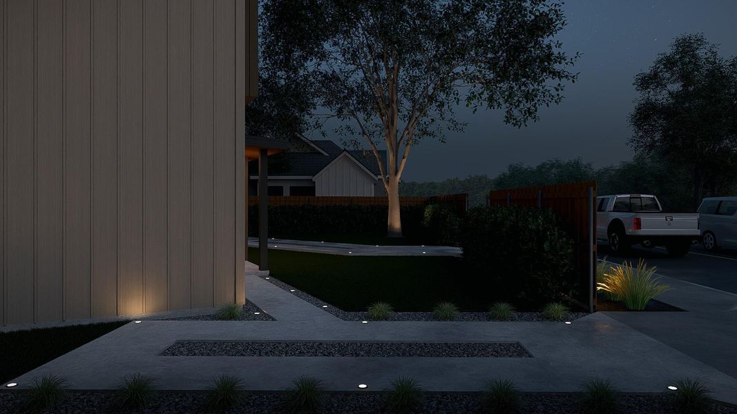 Exterior details and patio area of a home in , Austin (Image 11).