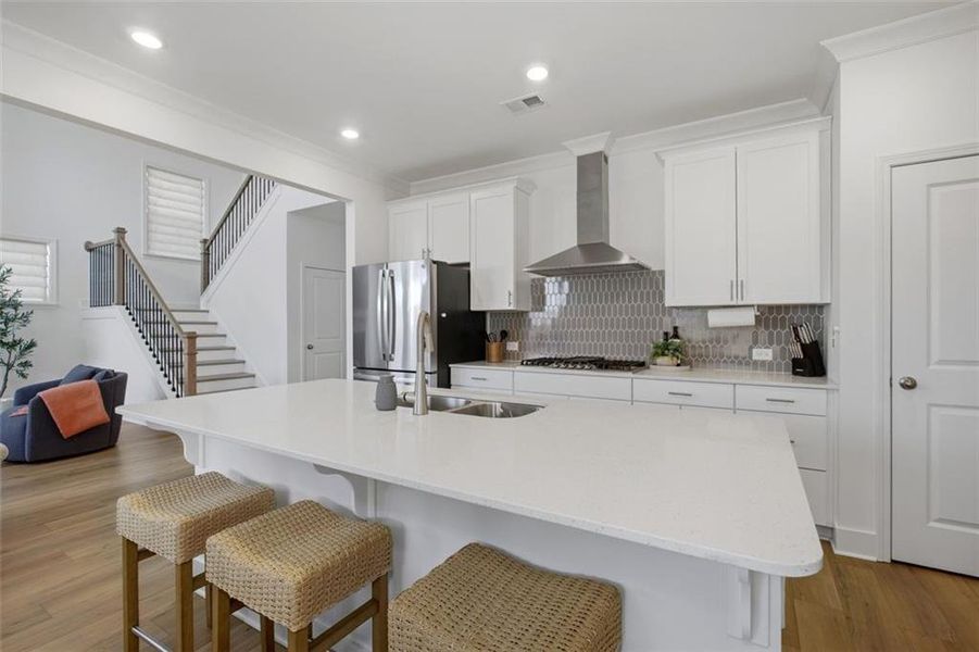 Furnished interior view inside a new home in , Dallas (Image 21).