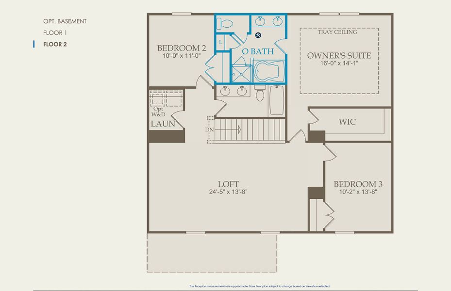 Aspire Floor Plan, Quick Move-In Home, Floor 2