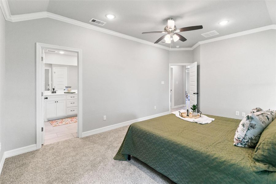 Furnished interior view inside a new home in , Sweeny (Image 9).
