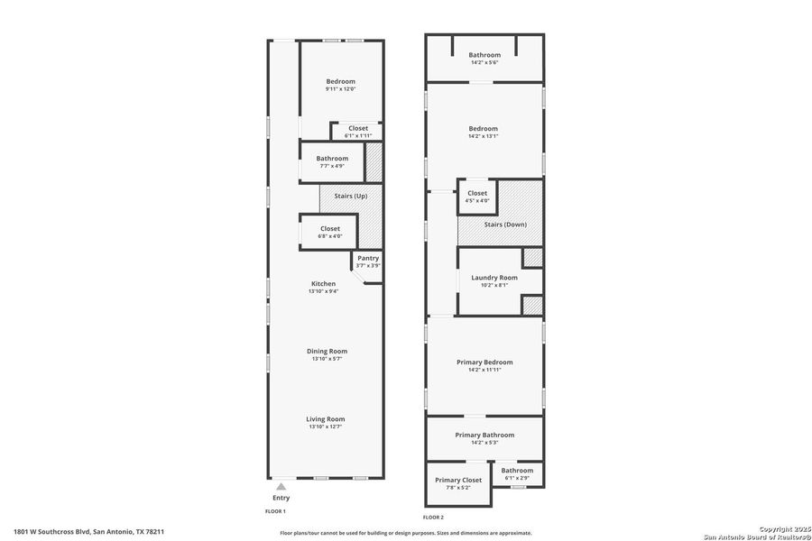 2D floor plan layout of this home in , San Antonio, TX (Image 7).