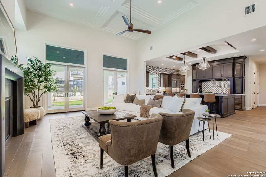 Furnished interior view inside a new home in The Bluff At The Dominion, San Antonio (Image 17).
