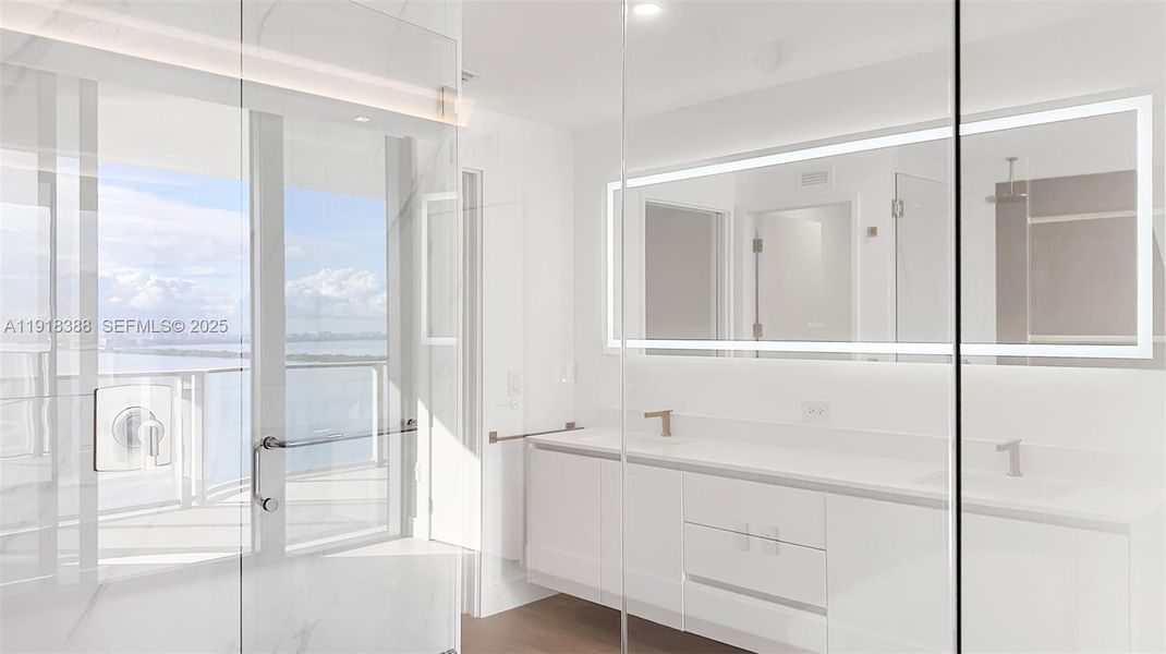 Furnished interior view inside a new home in Aria Reserve, Miami (Image 11).