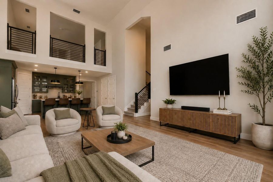 Furnished interior view inside a new home in , Richmond (Image 17).