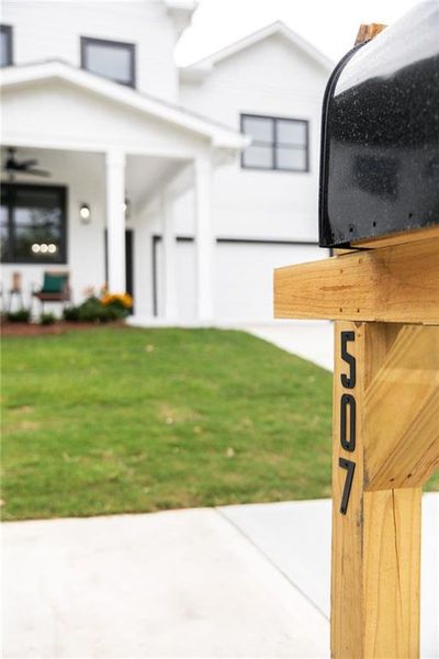Exterior details and patio area of a home in , Atlanta (Image 4).