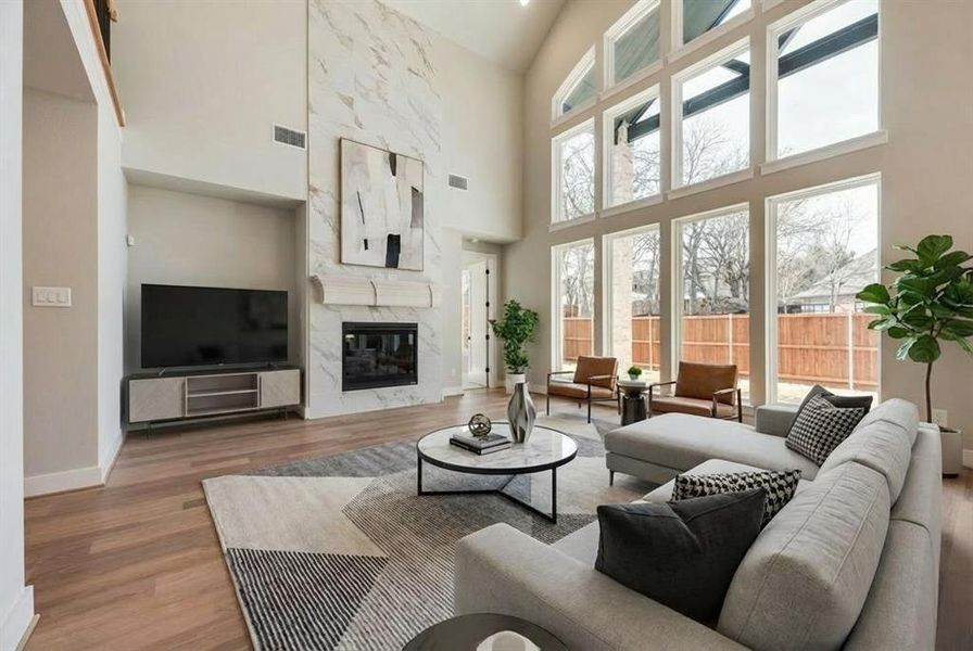Furnished interior view inside a new home in Providence Cove, McKinney (Image 5).