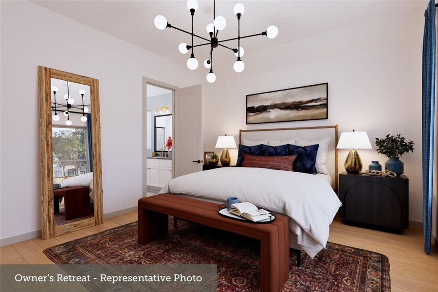 Furnished interior view inside a new home in , Texas City (Image 16).