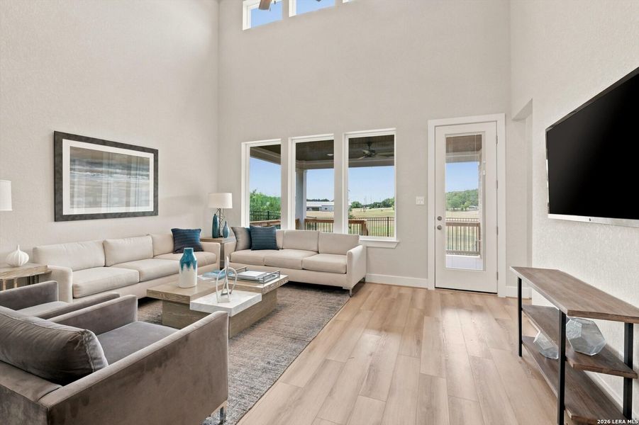 Furnished interior view inside a new home in Crown Ridge Manor, San Antonio (Image 11). Furnished interior view inside a new home in Crown Ridge Manor, San Antonio (Image 11).