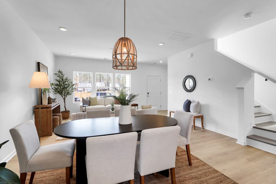 Furnished interior view inside a new home in Homecoming, Ravenel (Image 9).