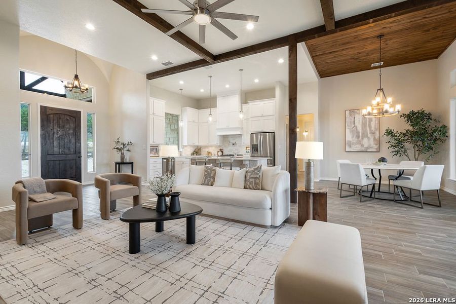 Furnished interior view inside a new home in , New Braunfels (Image 12).