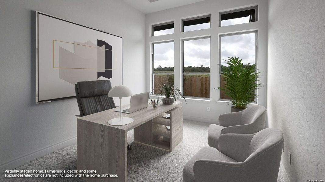 Furnished interior view inside a new home in Legacy at Lake Dunlap, New Braunfels (Image 13).