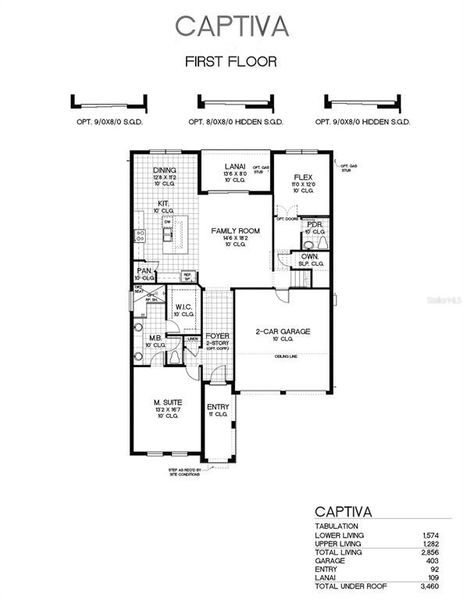 2D floor plan layout of this home in Crossroads at Kelly Park, Apopka, FL (Image 2). 2D floor plan layout of this home in Crossroads at Kelly Park, Apopka, FL (Image 2).