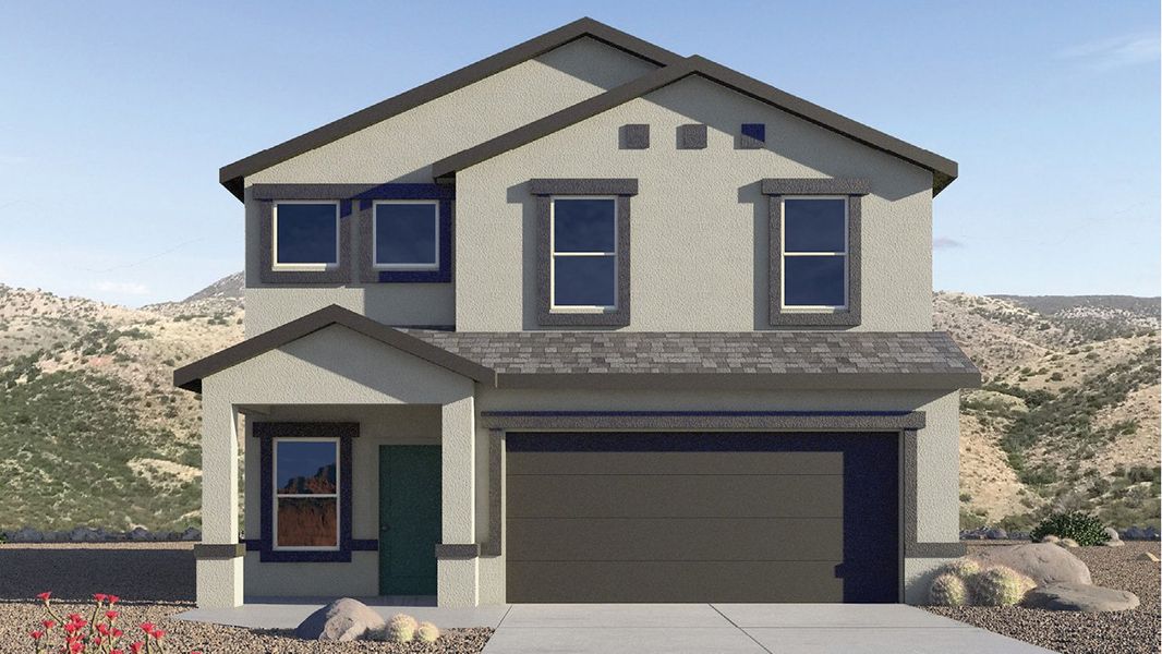 Representative exterior photo of a completed home built from the Madison by D.R. Horton in Saguaro Bloom, Marana, AZ (Image 22). Representative exterior photo of a completed home built from the Madison by D.R. Horton in Saguaro Bloom, Marana, AZ (Image 22).