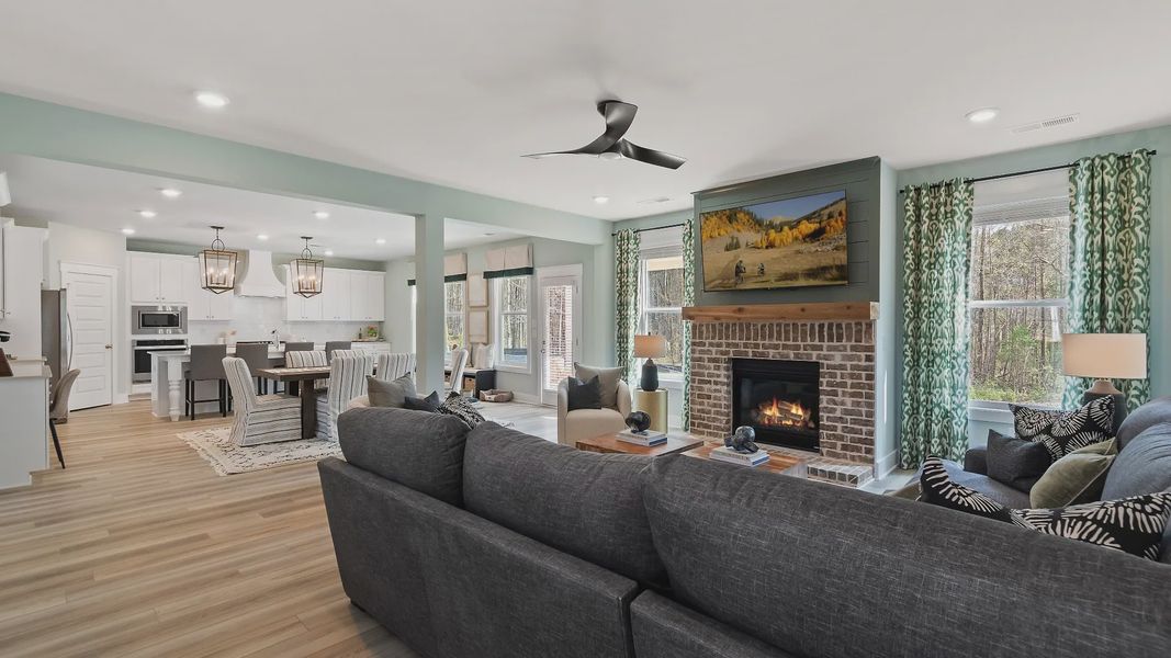 Furnished interior view inside a new home in Riverbend Overlook, Fayetteville (Image 12).