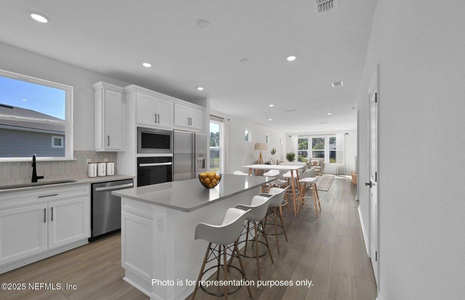 Furnished interior view inside a new home in Del Webb Wildlight, Wildlight (Image 8).