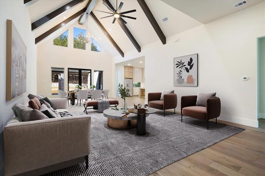 Furnished interior view inside a new home in , Denison (Image 8).