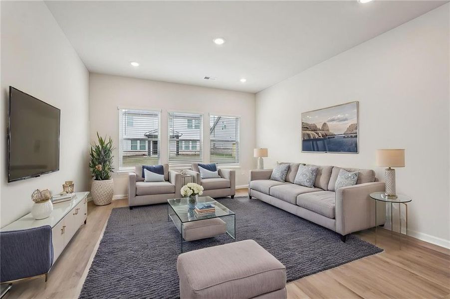 Furnished interior view inside a new home in Westmont Preserve, Powder Springs (Image 14). Furnished interior view inside a new home in Westmont Preserve, Powder Springs (Image 14).