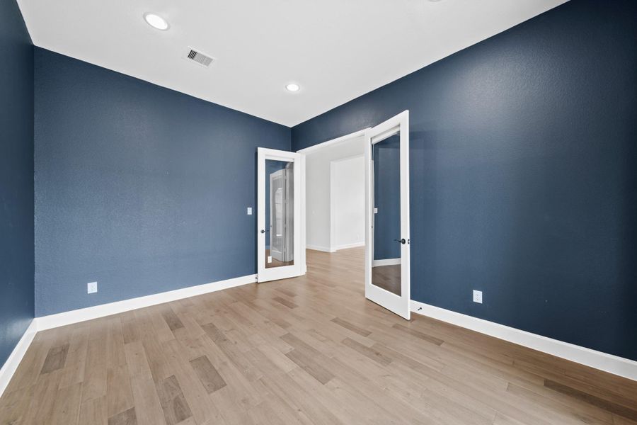 Fabulous office at the front of the home with double french door entry Fabulous office at the front of the home with double french door entry