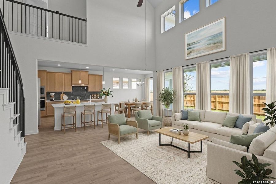 Furnished interior view inside a new home in Megan's Landing, Castroville (Image 9).