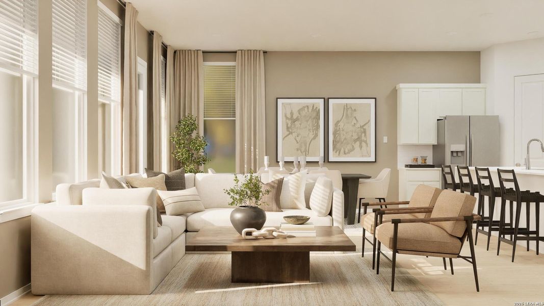 Furnished interior view inside a new home in Navarro Ranch, Seguin (Image 14).