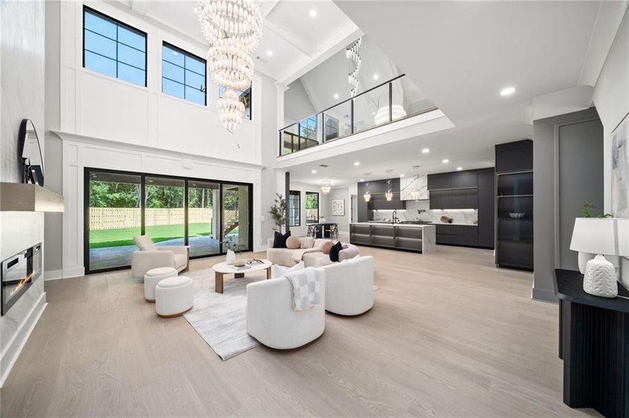Furnished interior view inside a new home in , Suwanee (Image 12).