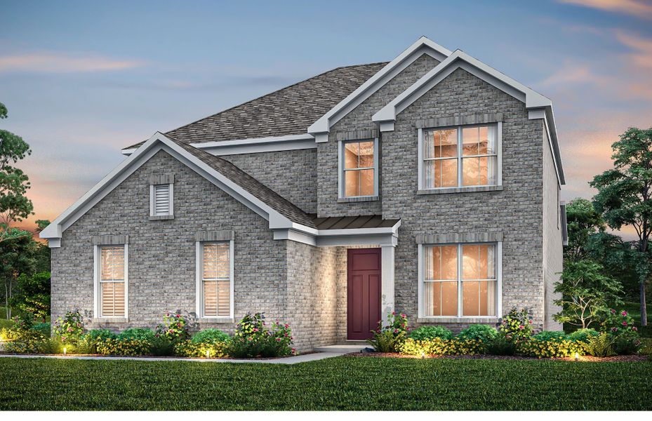 Front exterior of a new home in Devonshire, Mount Juliet, TN, highlighting curb appeal (Image 18).