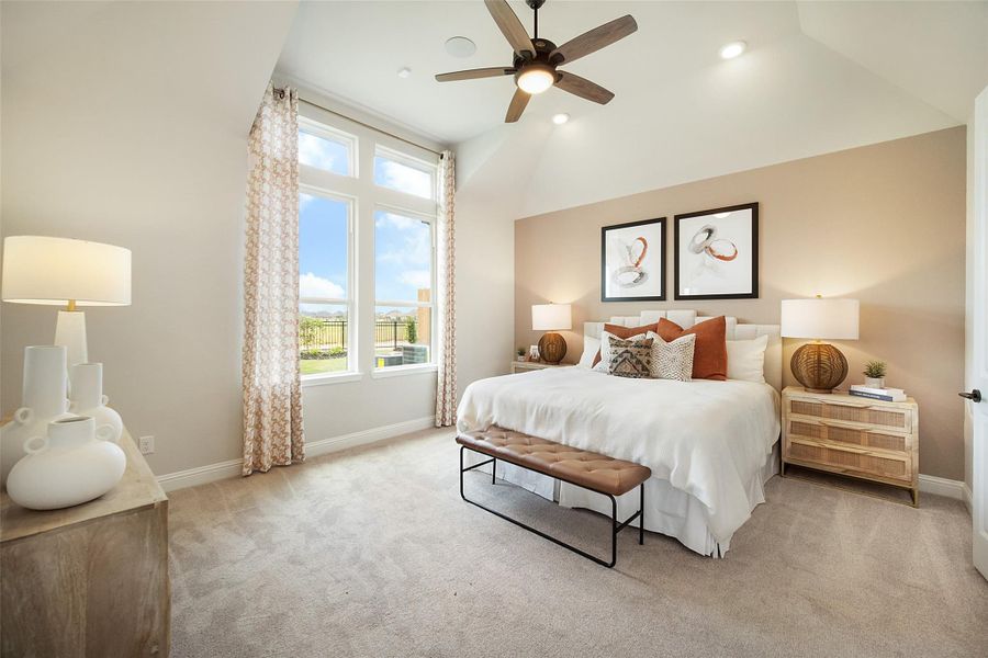 Furnished interior view inside a new home in The Highlands: Highland Duets, Porter (Image 6).