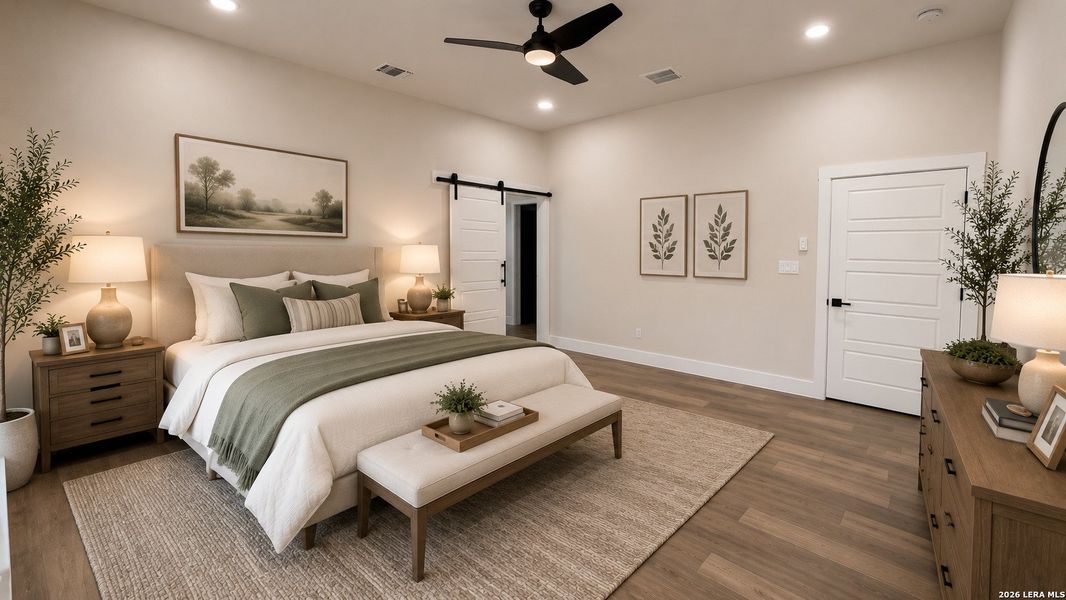 Furnished interior view inside a new home in , Bulverde (Image 29).