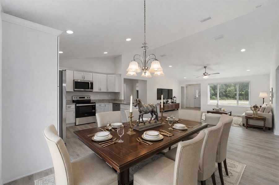 Furnished interior view inside a new home in , Ocala (Image 50).