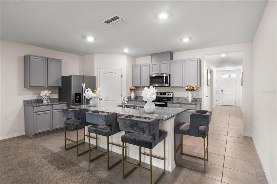 Furnished interior view inside a new home in Cypress Park Estates, Haines City (Image 5).